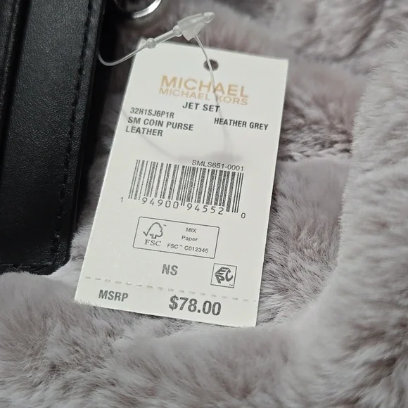 MICHAEL KORS JET SET SMALL LOGO PATENT LEATHER COIN PURSE ✨NWT✨ - Picture 9 of 9